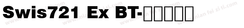 Swis721 Ex BT字体转换